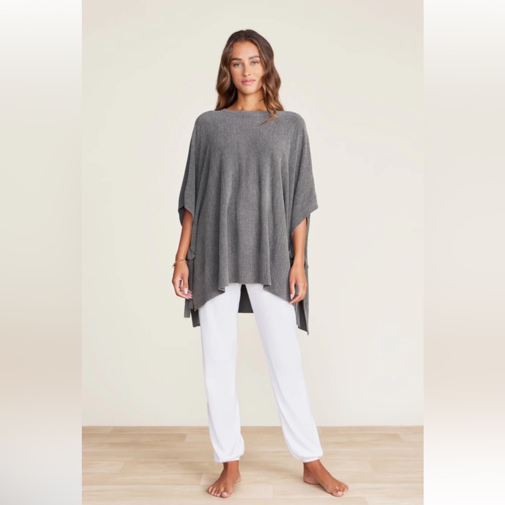 CozyChic Ultra Lite Hi/Low Poncho with Side Tie